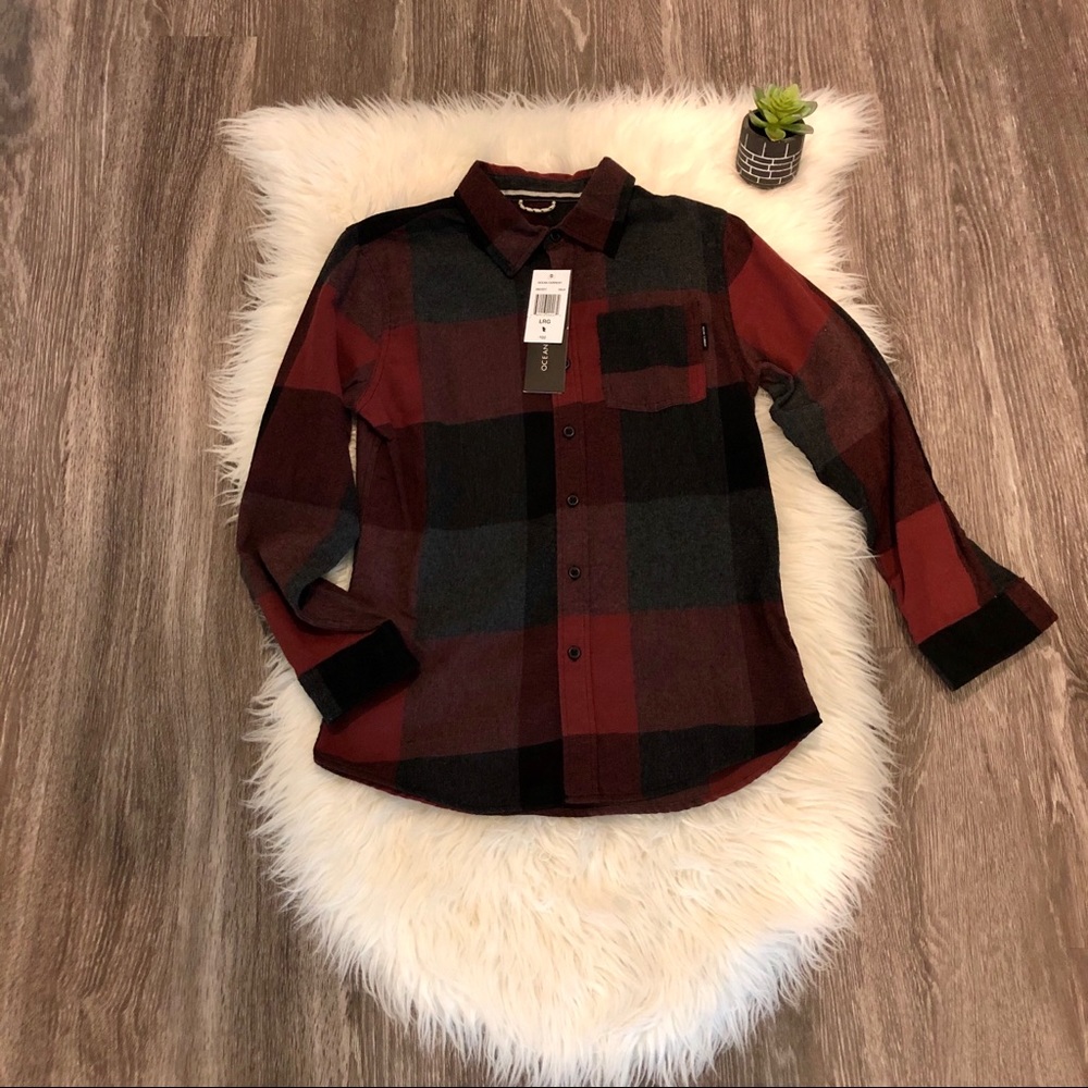 🌿HPx2🌿Ocean Current Long Sleeve Boys Button Down